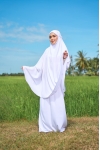 Telekung Tyara Qiyam White